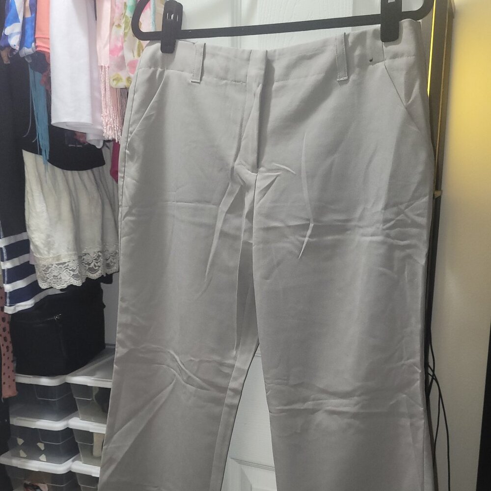 Size 12 New York & Company Gray Business Casual Stretch Pants